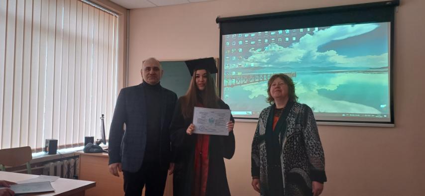 Вручення дипломів Магістра випускникам Факультету природничих наук спеціальності 101 Екологія