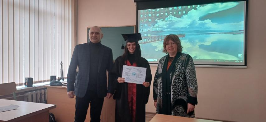 Вручення дипломів Магістра випускникам Факультету природничих наук спеціальності 101 Екологія