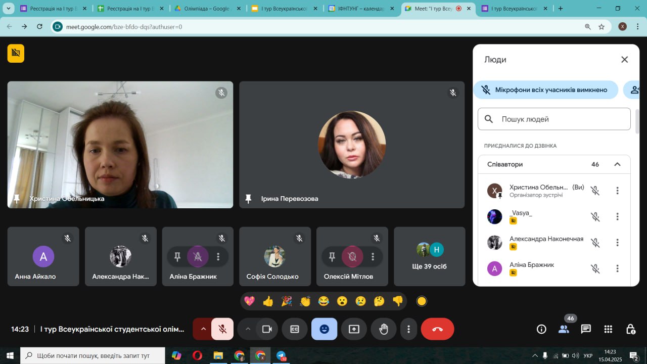 І тур Всеукраїнської студентської олімпіади з дисципліни «Підприємницька діяльність» 
