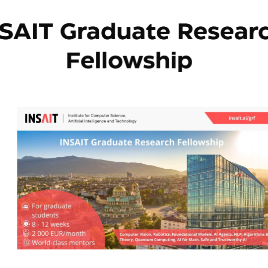 INSAIT Graduate Research Fellowship