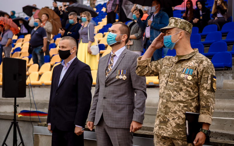 Складання Військової присяги на вірність українському народові.