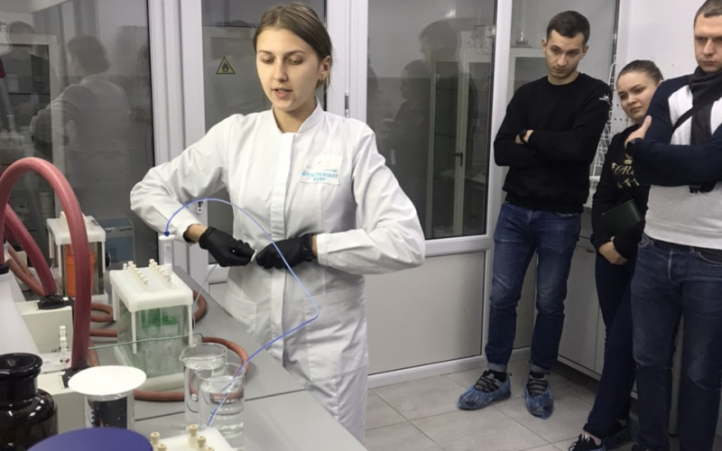 заняття аспірантів спеціальності 101 Екологія  у лабораторії Дністровського БУВР