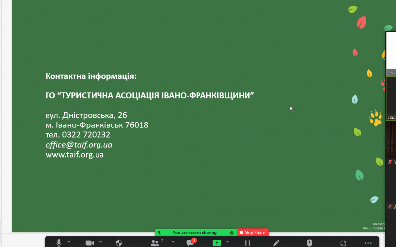 Діяльність ТАІФ