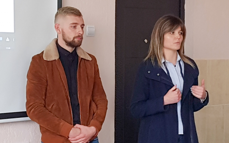 Запрошені гості Ковтуняк Уляна та  Семенчук Назарій 