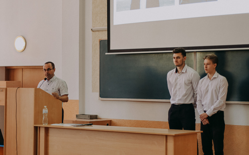 Виступ ректора Ігора Чудика