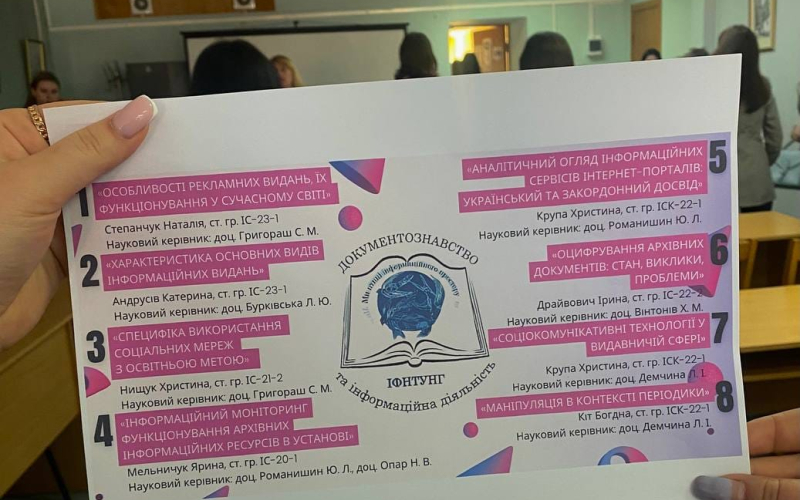 Науково-дослідна робота студентів