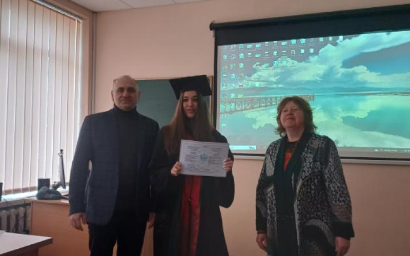 Вручення дипломів Магістра випускникам Факультету природничих наук спеціальності 101 Екологія