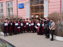 Магістри - це наше майбутнє (04-03-2017 р.). На фото зав. каф. МіА, проф. Полянська А.С.